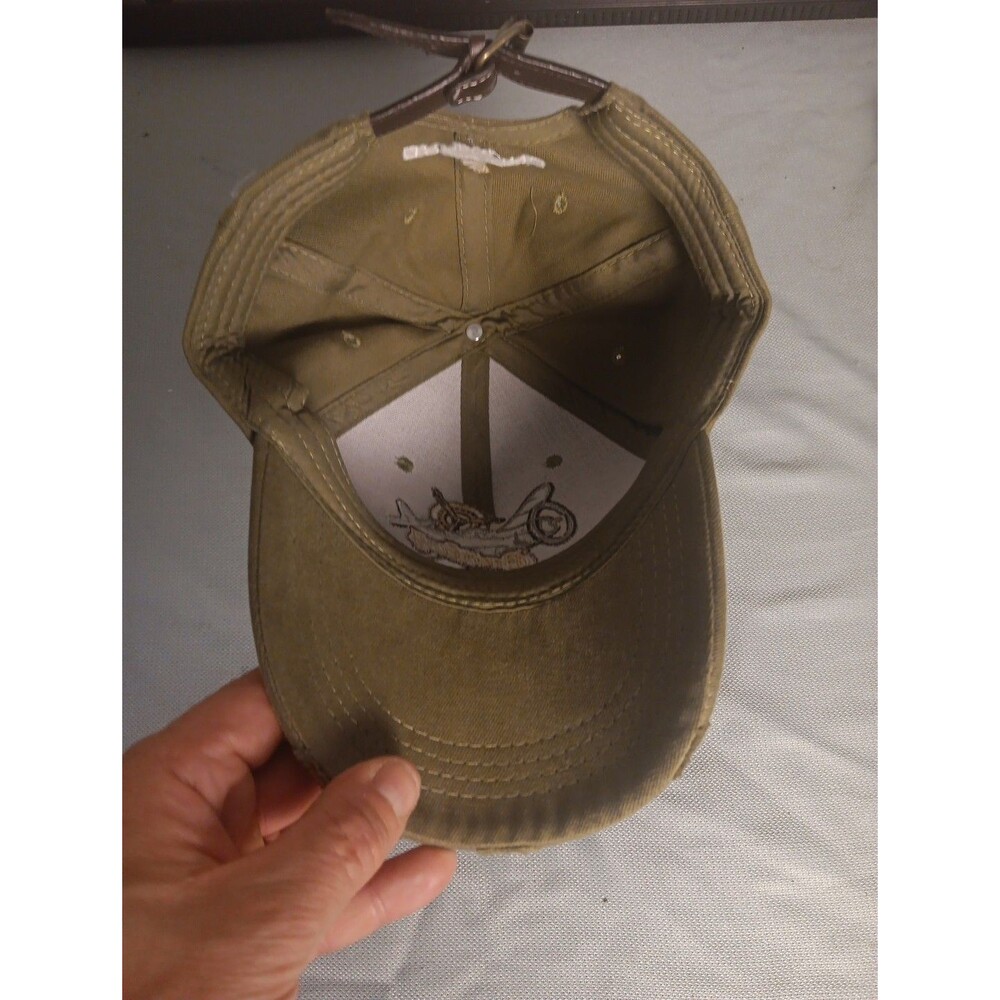 Breitling Watch Hat Cap Men Green Airplane Pilot Aviator Distressed Strap Back - Picture 8 of 11